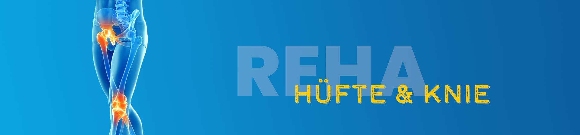 Reha fuer Huefte und Knie